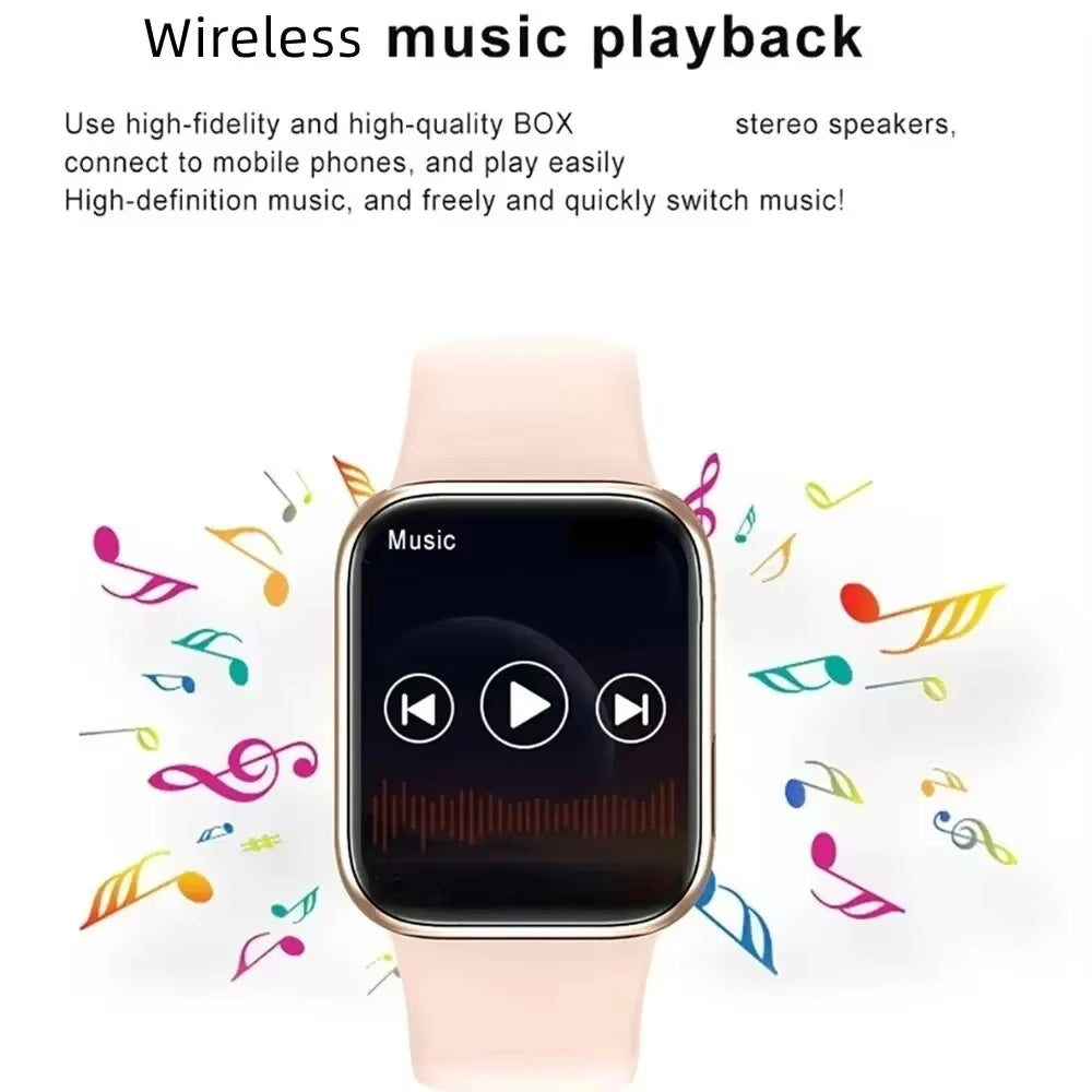 2024 New Smartwatch Bluetooth Call Sports Fitness Tracker Health Monitor Message Alert Fashion Smartwatch for Android Ios