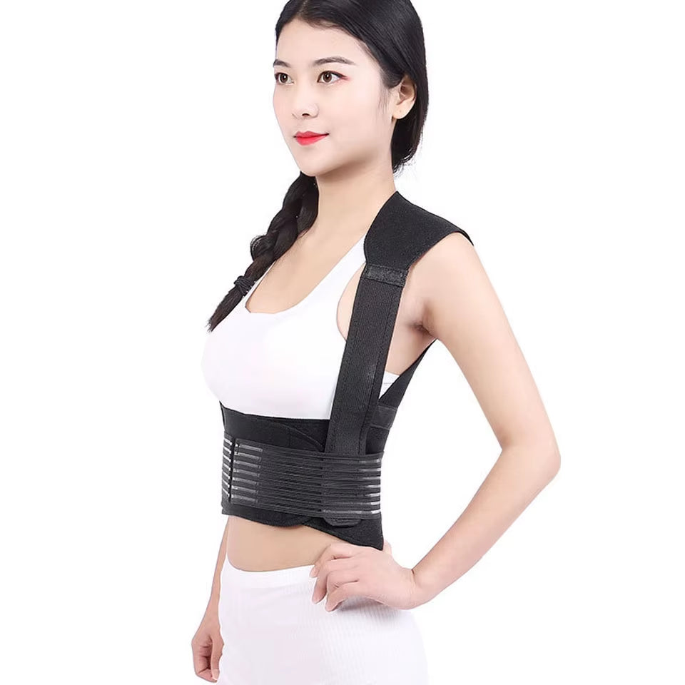 Tourmaline Self-Heating Brace Support Belt Back Posture Corrector Spine Back Shoulder Lumbar Posture Correction