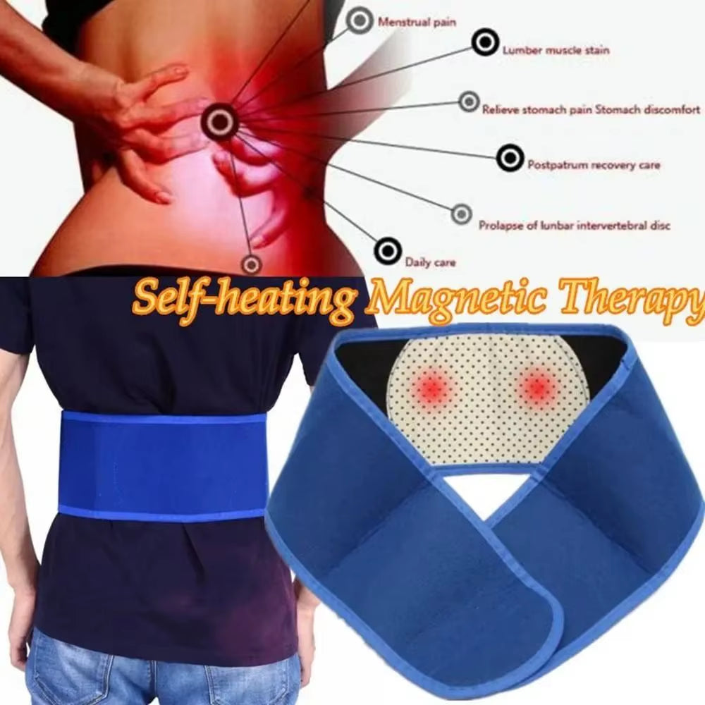 Unisex Self Heating Pad for Lower Back Pain Relief Therapy Posture Corrector Magnetic Waist Support Belt Protector Brace Belts