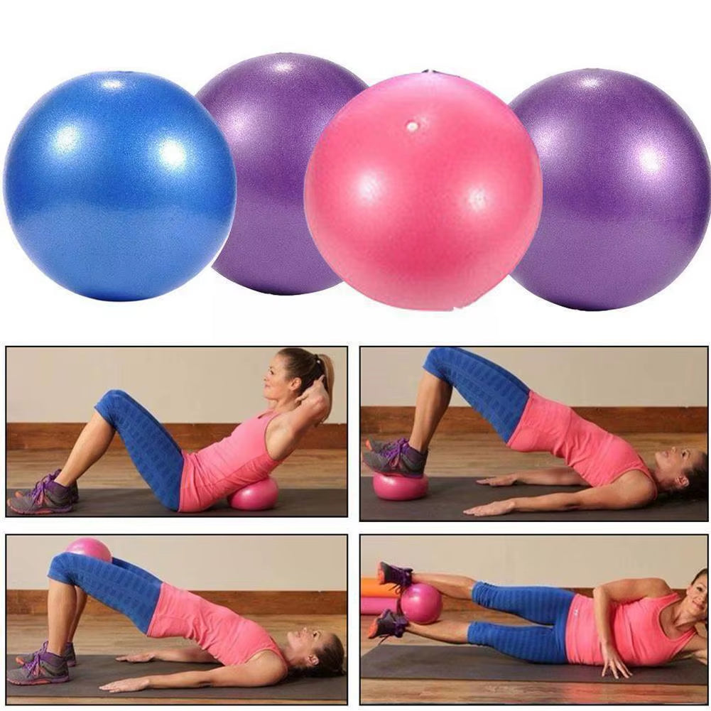 25Cm Yoga Ball Explosion-Proof Frosted Mini Pilates Fitness Ball Ball Yoga Small Hip Ball Straw Ball Fitness Yoga Ball 25Cm J9J7