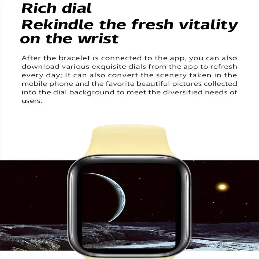 2024 New Smartwatch Bluetooth Call Sports Fitness Tracker Health Monitor Message Alert Fashion Smartwatch for Android Ios