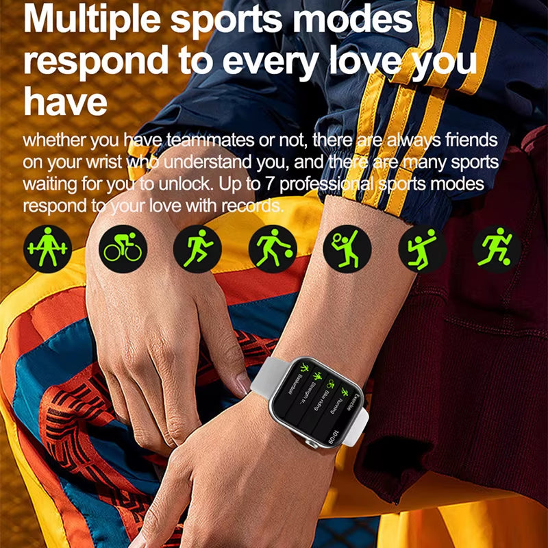 NFC ECG+PPG Sports Fitness Smartwatch Men Temperature Monitoring Heart Rate Bluetooth Call Sports Smart Watch Men Women 2024 New