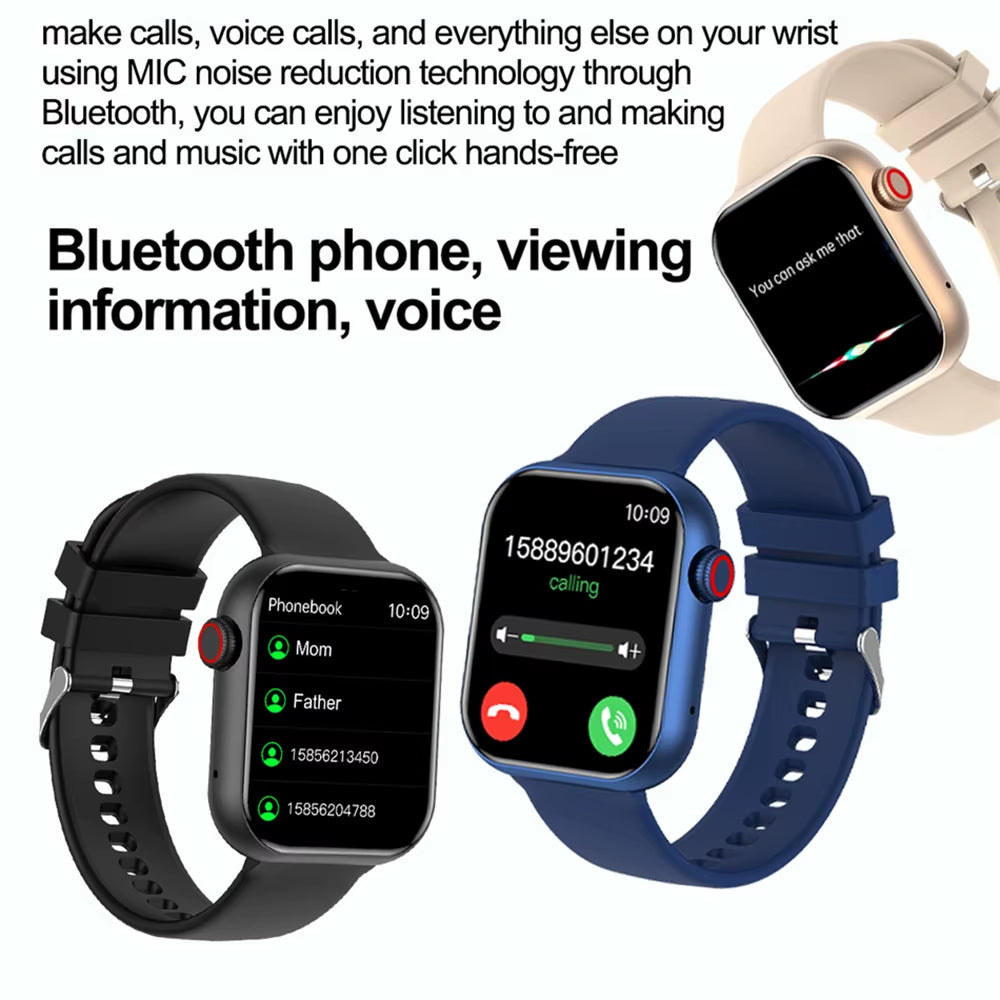 NFC ECG+PPG Sports Fitness Smartwatch Men Temperature Monitoring Heart Rate Bluetooth Call Sports Smart Watch Men Women 2024 New