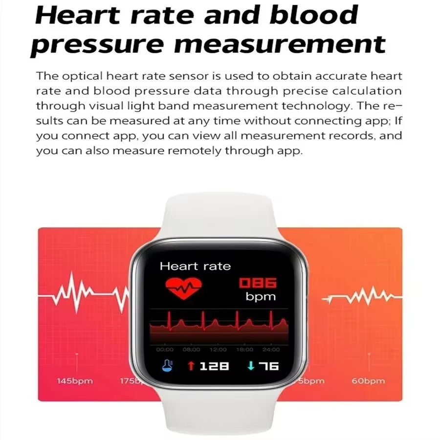 2024 New Smartwatch Bluetooth Call Sports Fitness Tracker Health Monitor Message Alert Fashion Smartwatch for Android Ios